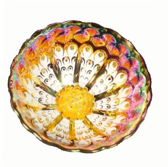 Colorful Peacock Bowl