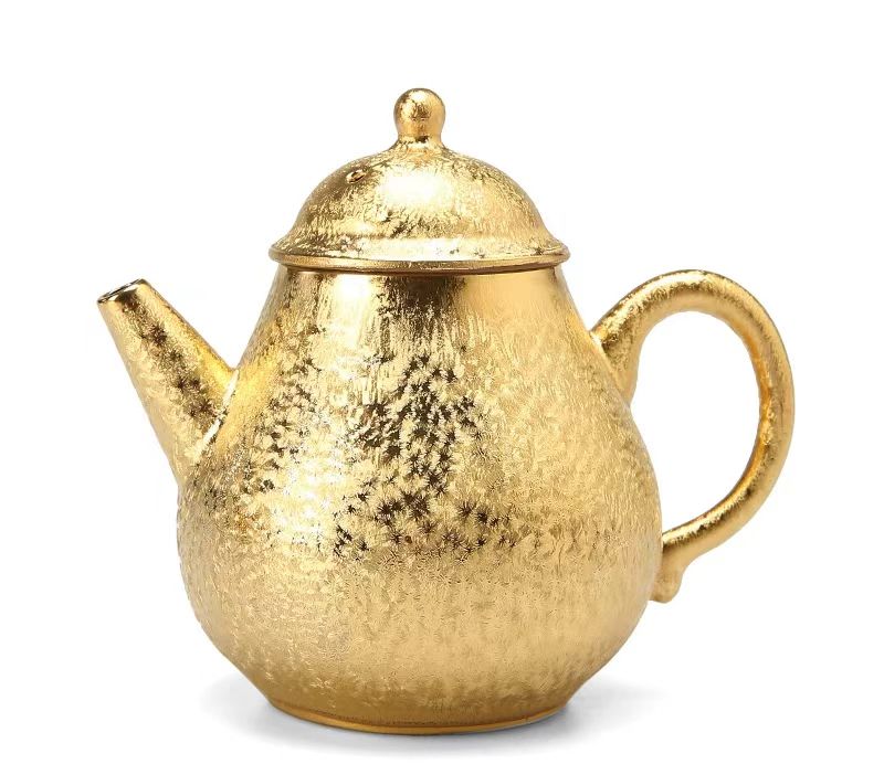 gilded teapot