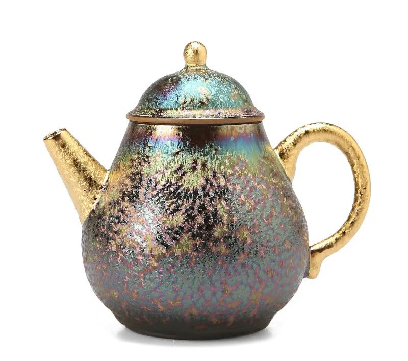gilded teapot